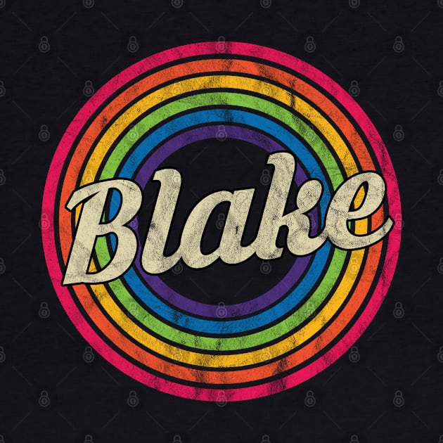 Blake - Retro Rainbow Faded-Style by MaydenArt